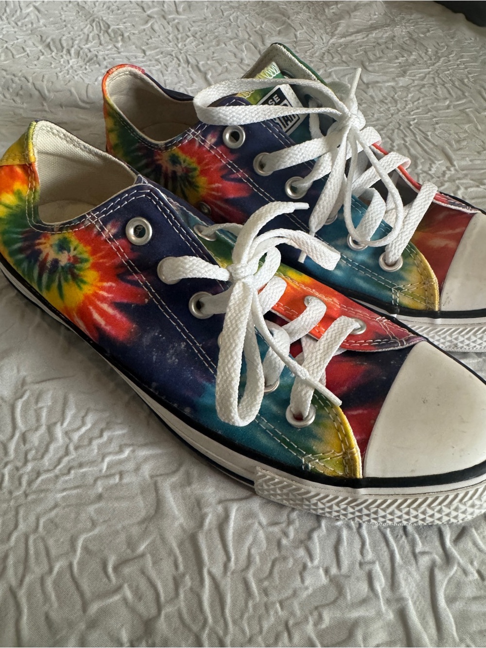 Converse Low-Top Tie-Dye Canvas Sneakers - Rainbow